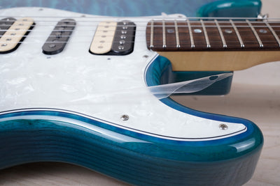 Fender Michiya Haruhata Signature Stratocaster MIJ 2019 Caribbean Blue Transparent Japan w/ Hard Case