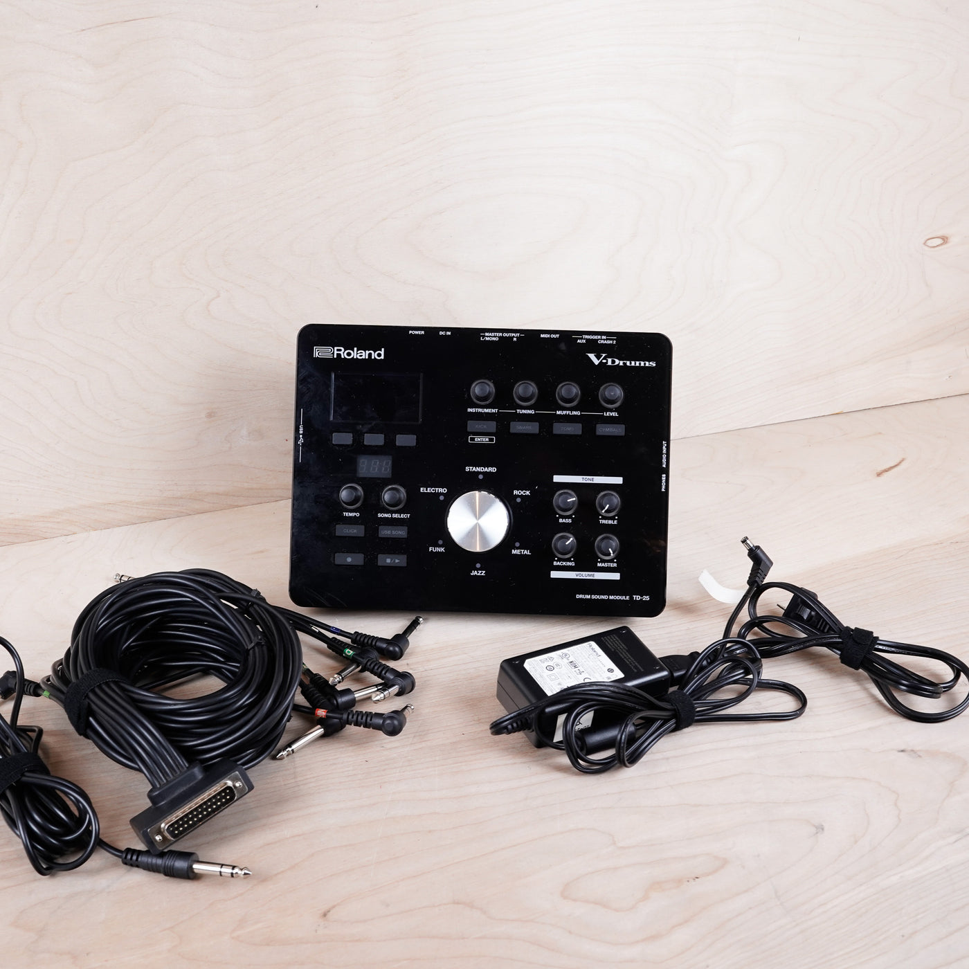 Roland TD-25 Electronic V-Drum Module (with trigger patch cables)