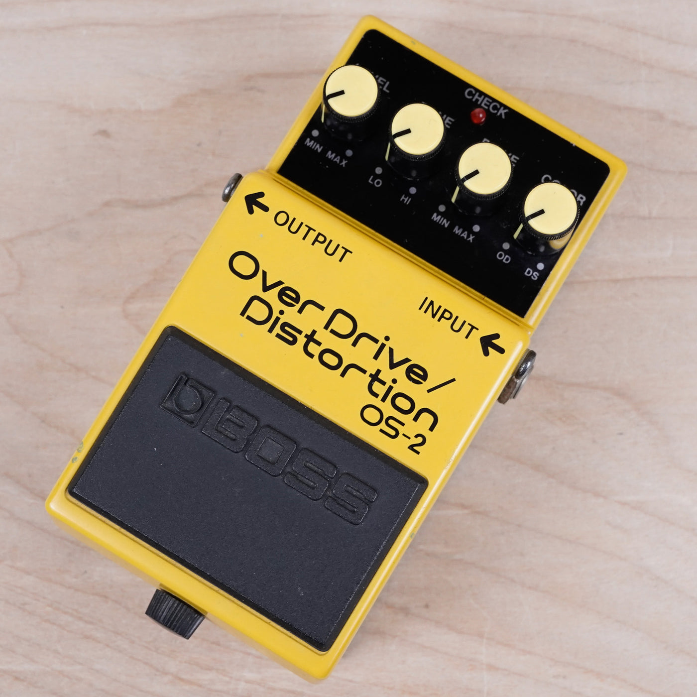 Boss OS-2 OverDrive/Distortion (Silver Label) 1994 Yellow