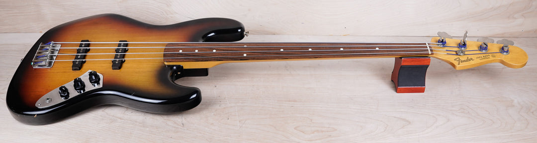 Fender JB62-FL Fretless Jazz Bass Reissue MIJ 1993 Sunburst
