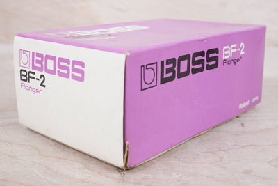 Boss BF-2 Flanger (Black Label) 1983 Purple Made In Japan MIJ ACA w/ Box