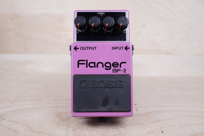 Boss BF-2 Flanger (Black Label) 1983 Purple Made In Japan MIJ ACA w/ Box