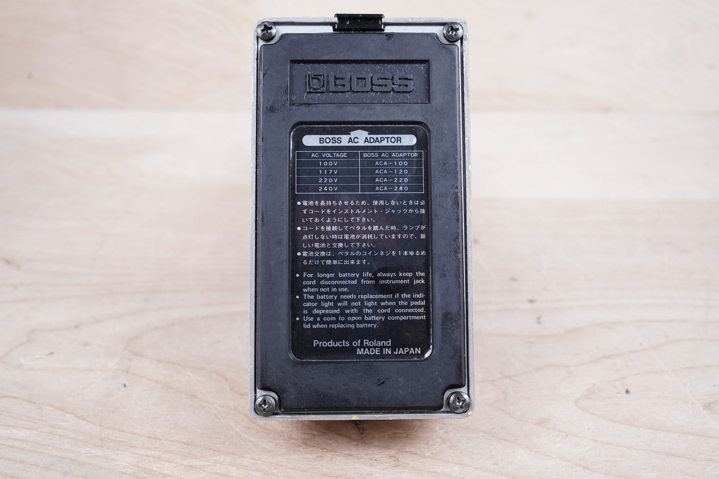 Boss TW-1 Touch T Wah Pedal (Black Label) 1981 Made in Japan MIJ ACA
