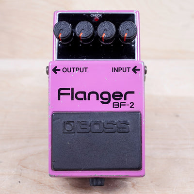 Boss BF-2 Flanger (Black Label) 1982 Purple Made in Japan MIJ