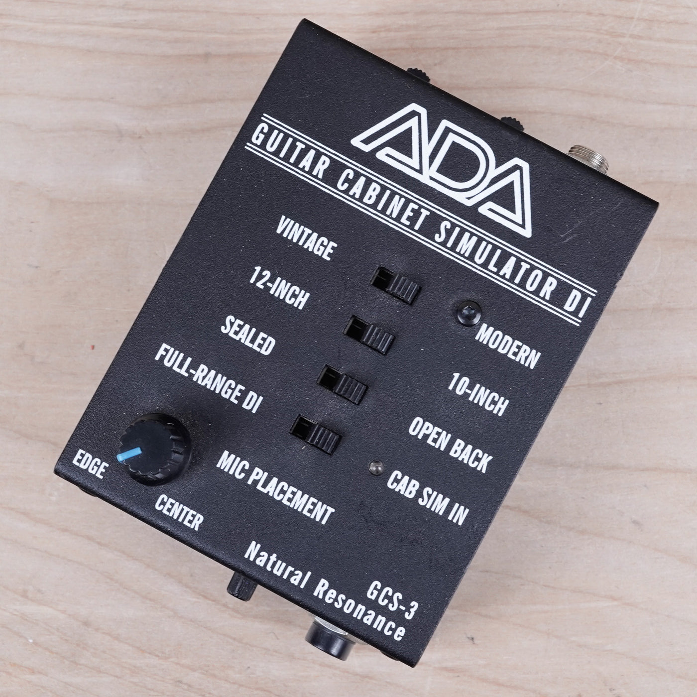 A/DA GCS-3 Guitar Cabinet Simulator Black w/ Power Supply