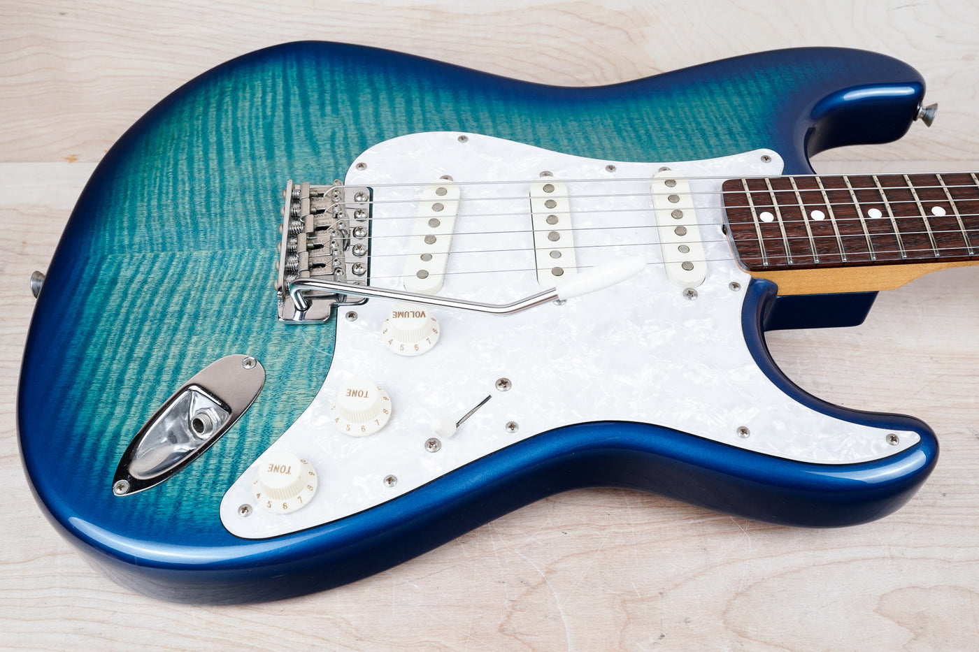 Fender Limited Edition ST-62 FMT Stratocaster Reissue MIJ 2013 Blue Flame Japan w/ Bag