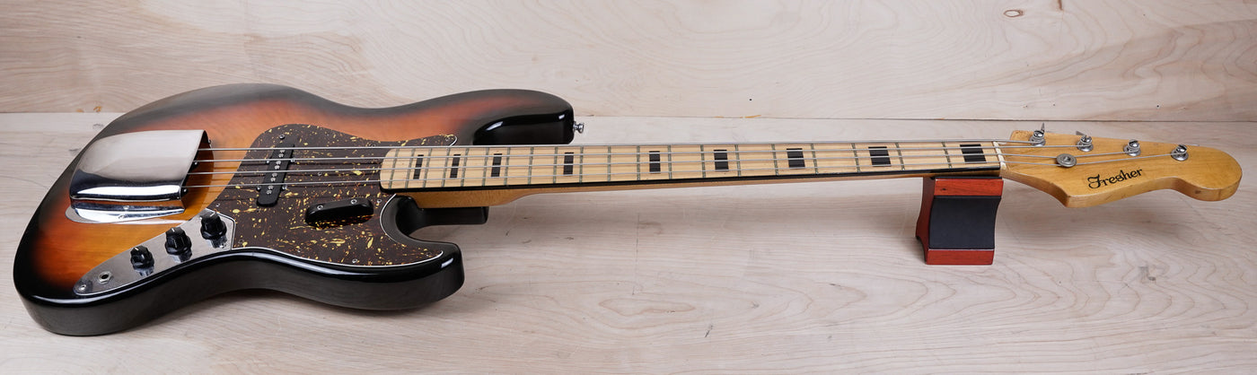 Fresher FJ-331 Personal Bass 1980's Sunburst J Bass Vintage Made in Japan MIJ w/ Hard Case