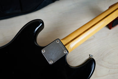 Squier Bullet 1 MIJ 1984 Black Vintage Fender Made in Japan w/ Bag