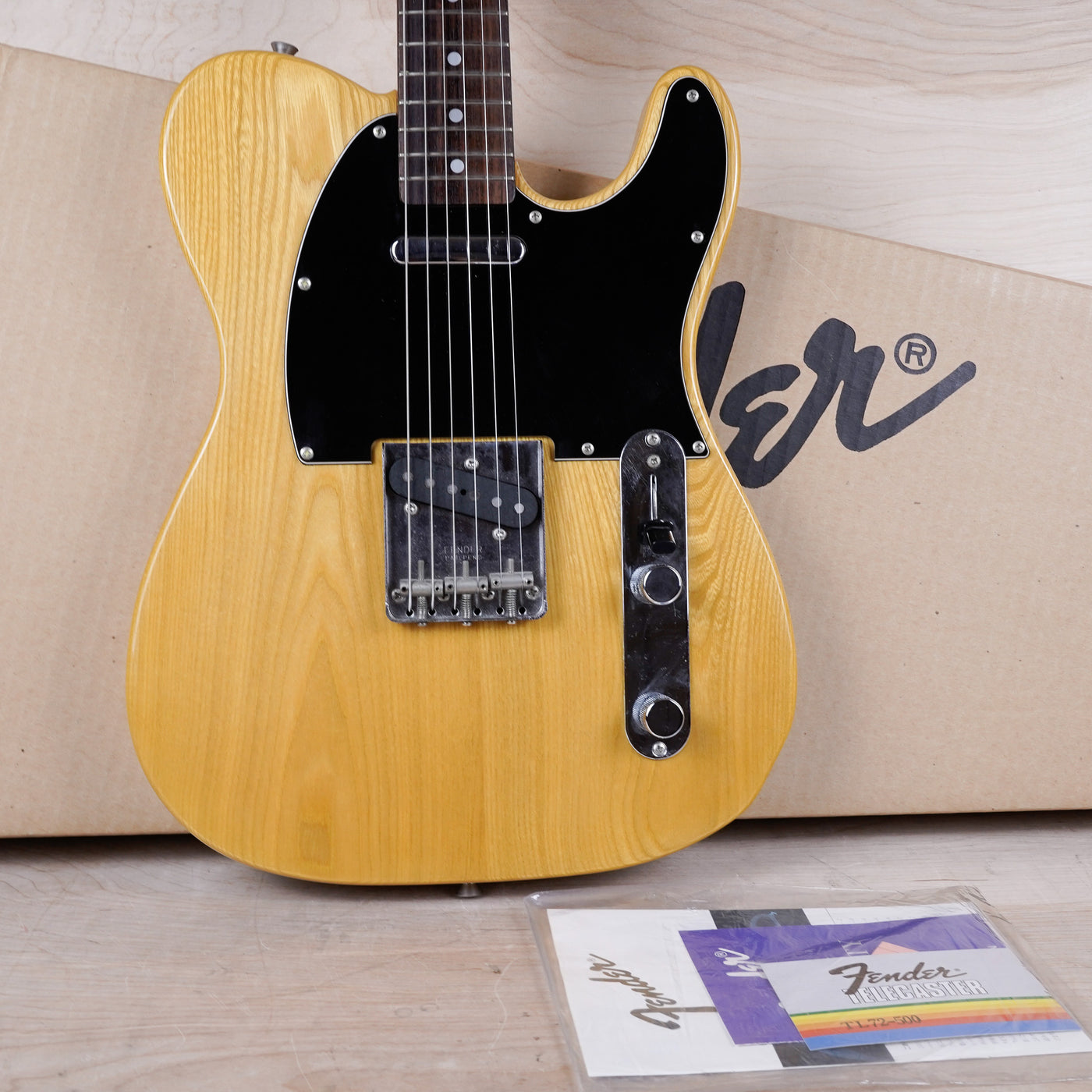 Fender TL72-500 Telecaster Reissue MIJ 1990 Natural '72 RI Made in Japan In Original Box w/ Tags