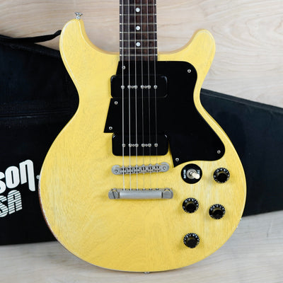 Gibson Les Paul Faded Double Cutaway 2003 Worn Yellow Junior Special P90 w/ Bag