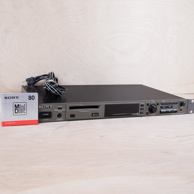 Sony MDS-10 Rackmount MiniDisc Recorder and Player 1U w/ New MiniDisc