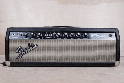 Fender Black Panel Bandmaster 40-Watt 2-Channel Guitar Amp Head 1965 3 Prong Cable