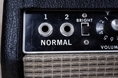 Fender Black Panel Bandmaster 40-Watt 2-Channel Guitar Amp Head 1965 3 Prong Cable