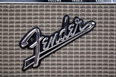 Fender Black Panel Bandmaster 40-Watt 2-Channel Guitar Amp Head 1965 3 Prong Cable
