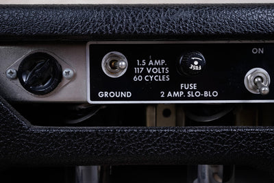 Fender Black Panel Bandmaster 40-Watt 2-Channel Guitar Amp Head 1965 3 Prong Cable