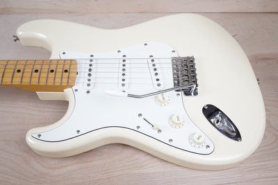 Fender ST68-75L Stratocaster Reissue CIJ Left Handed 2002 Vintage White '68 Japan w/ Bag