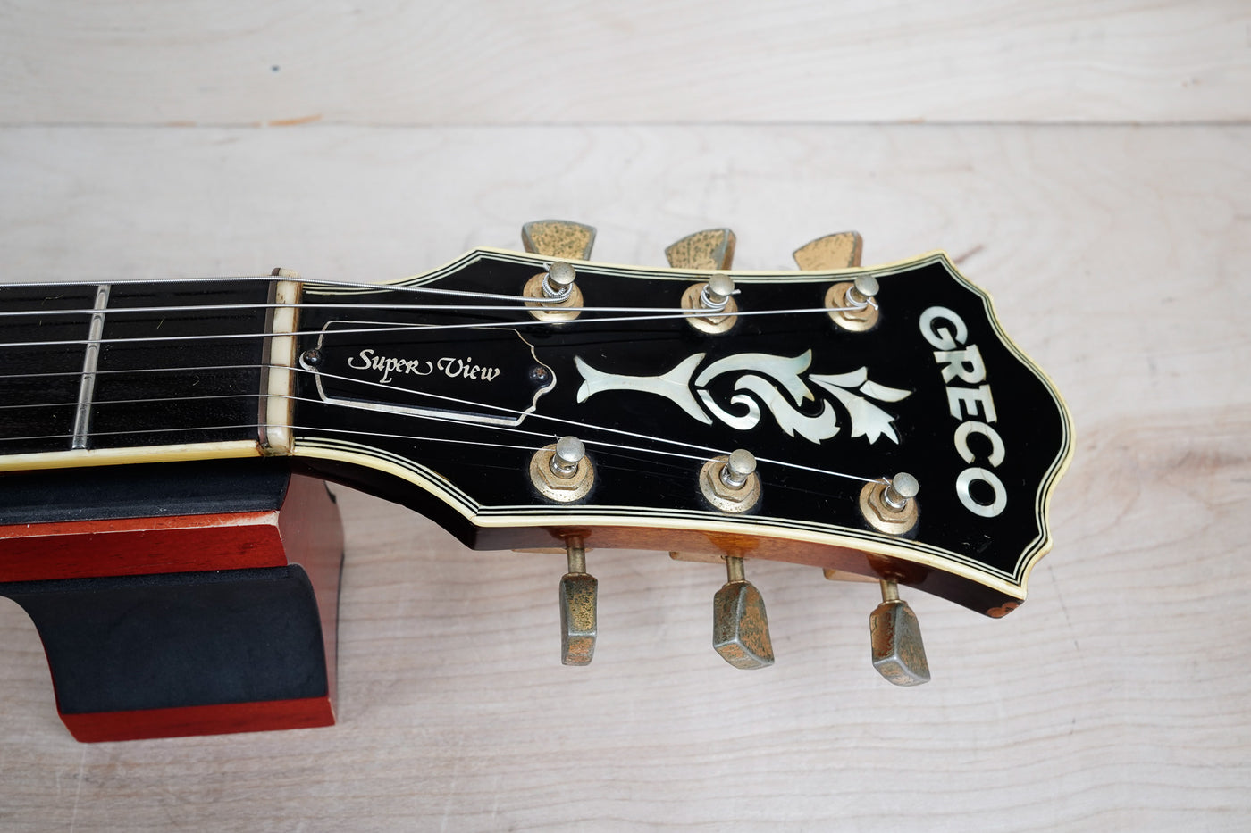 Greco Super View SV-800 MIJ Semi-Hollowbody 1979 Brown Sunburst Vintage Japan Fujigen w/ Hard Case