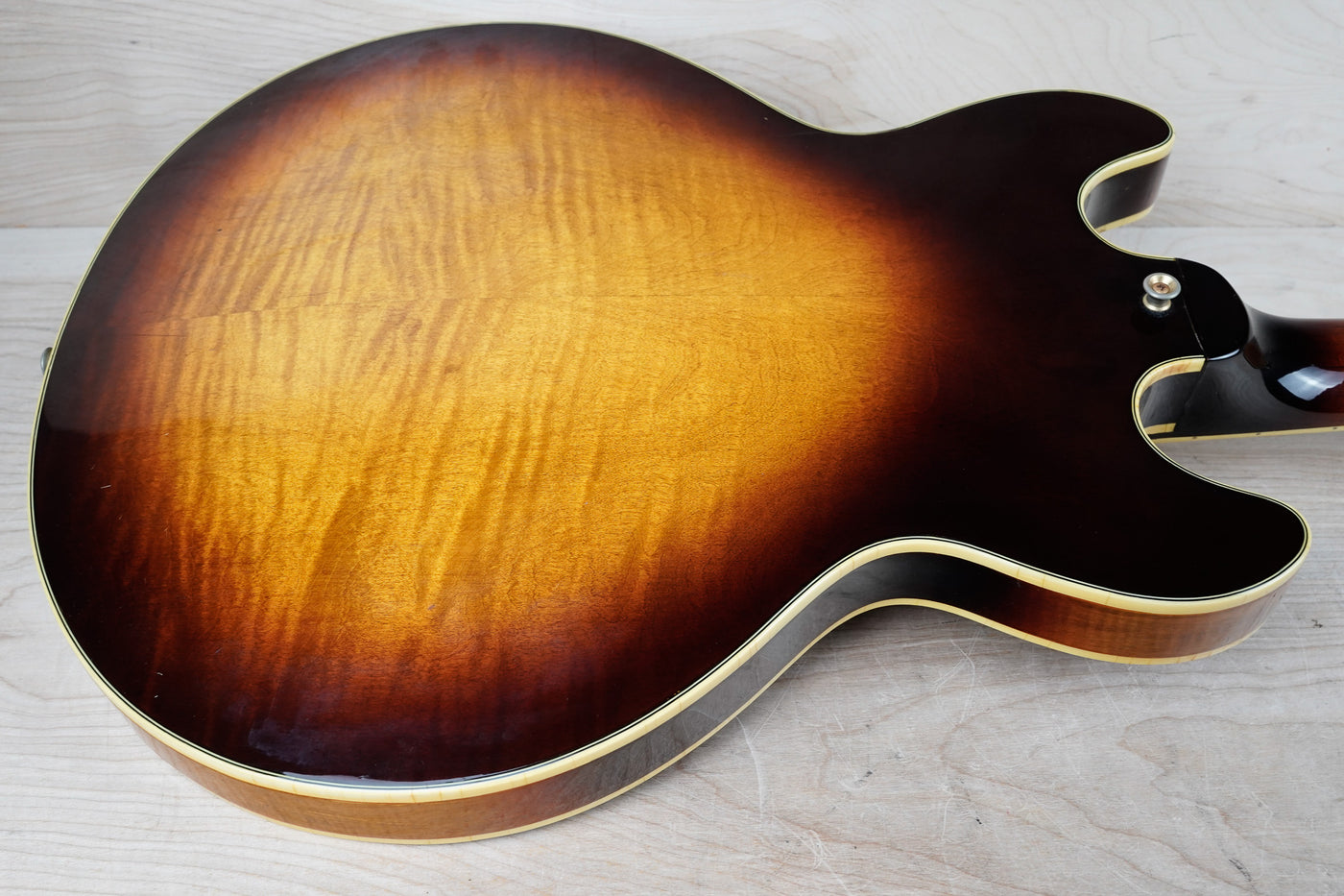 Greco Super View SV-800 MIJ Semi-Hollowbody 1979 Brown Sunburst Vintage Japan Fujigen w/ Hard Case