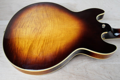 Greco Super View SV-800 MIJ Semi-Hollowbody 1979 Brown Sunburst Vintage Japan Fujigen w/ Hard Case