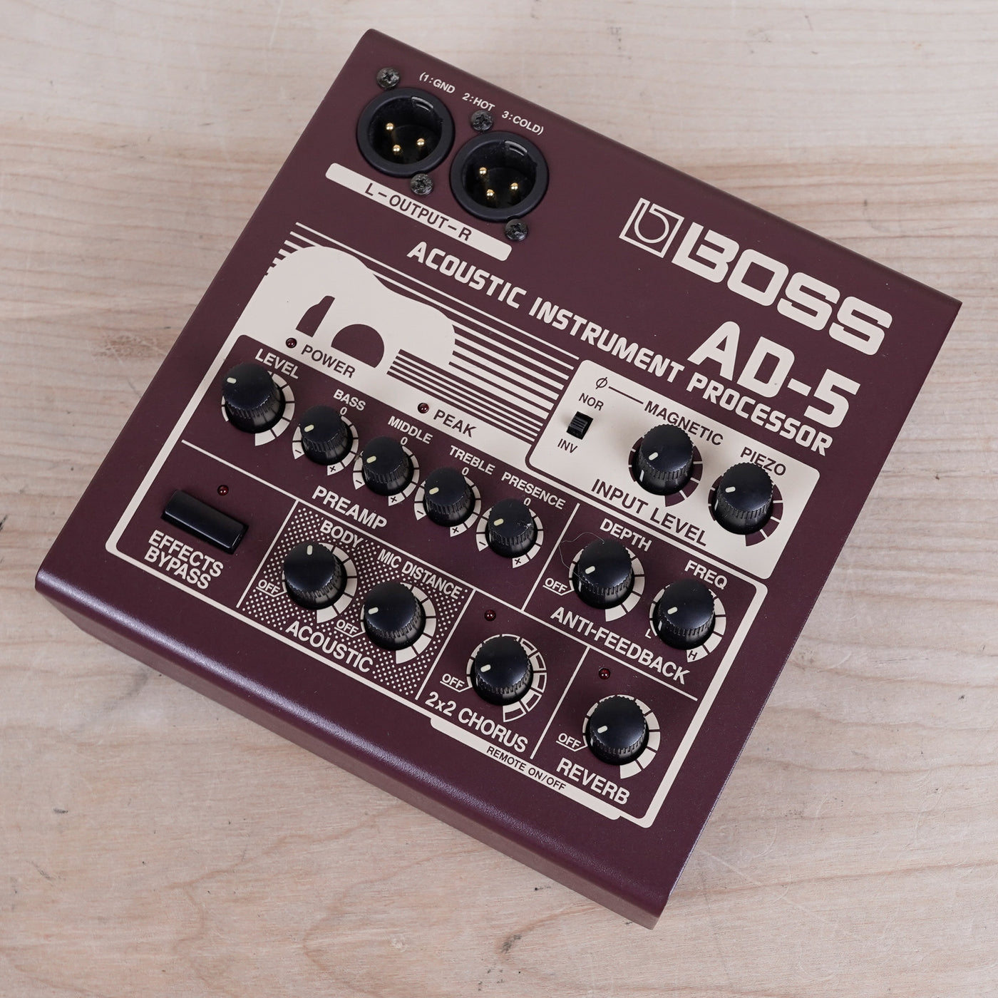 Boss AD-5 Acoustic Instrument Processor 2002 Brown Made in Japan