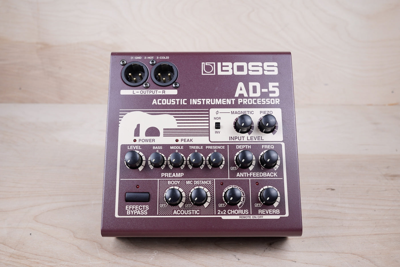 Boss AD-5 Acoustic Instrument Processor 2002 Brown Made in Japan