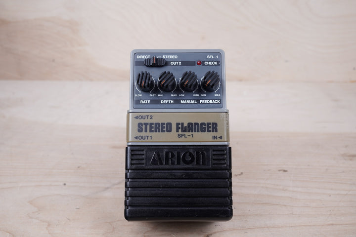 Arion SFL-1 Stereo Flanger 1980s Black Made in Japan MIJ – A