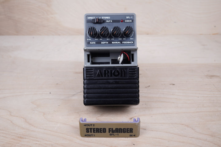 Arion SFL-1 Stereo Flanger 1980s Black Made in Japan MIJ – A
