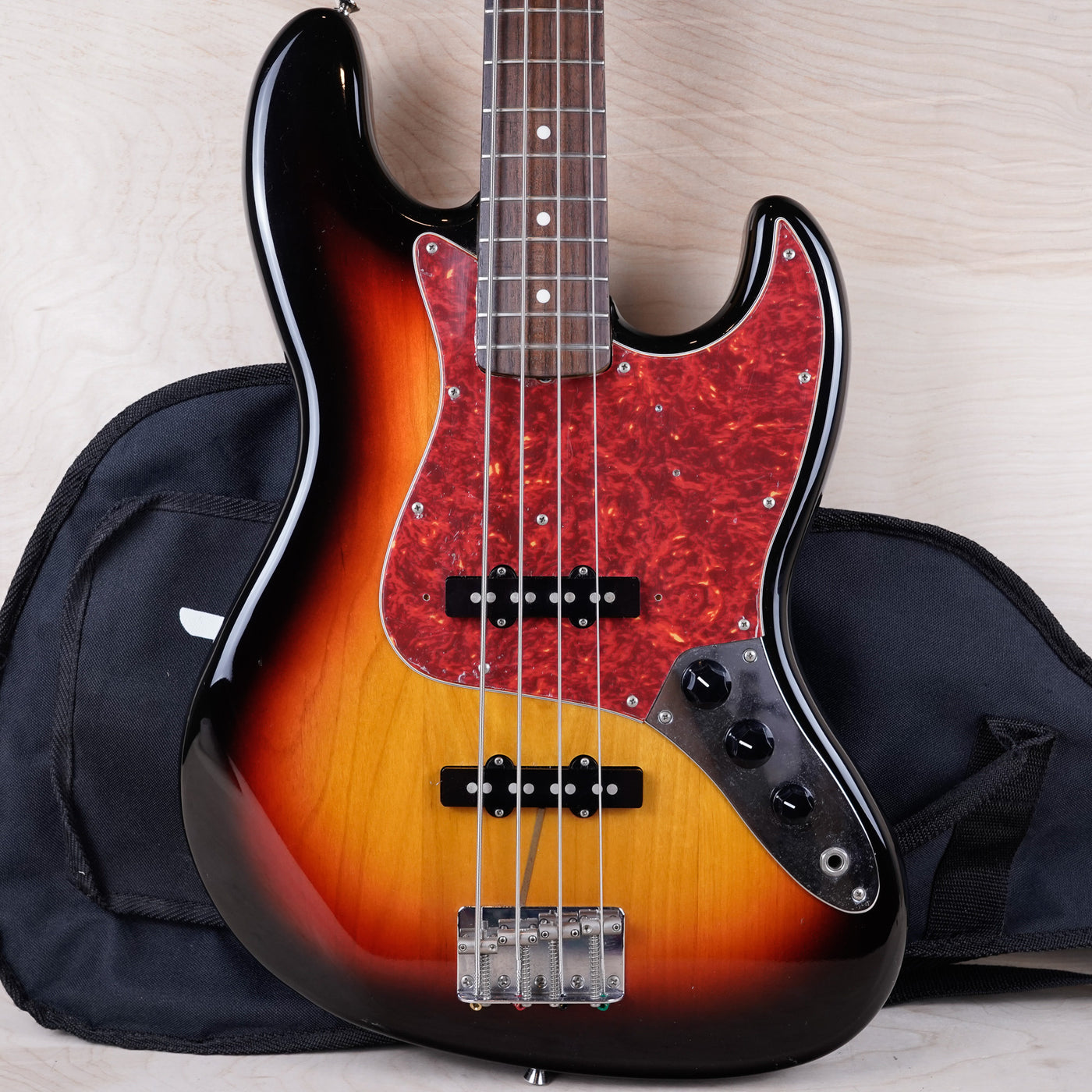 Fender JB-62 Jazz Bass Reissue CIJ 1999 Sunburst Crafted in Japan w/ Bag