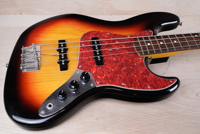 Fender JB-62 Jazz Bass Reissue CIJ 1999 Sunburst Crafted in Japan w/ Bag