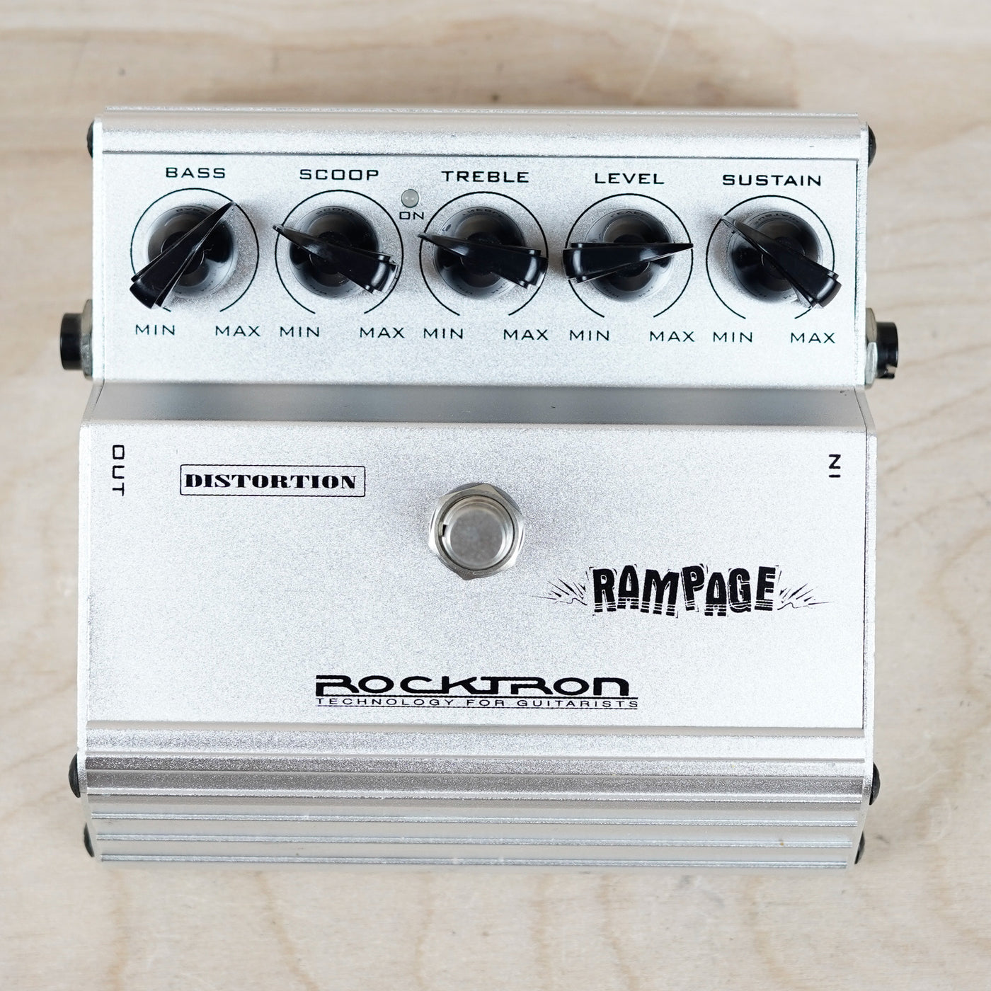 Rocktron Rampage Distortion Pedal Silver