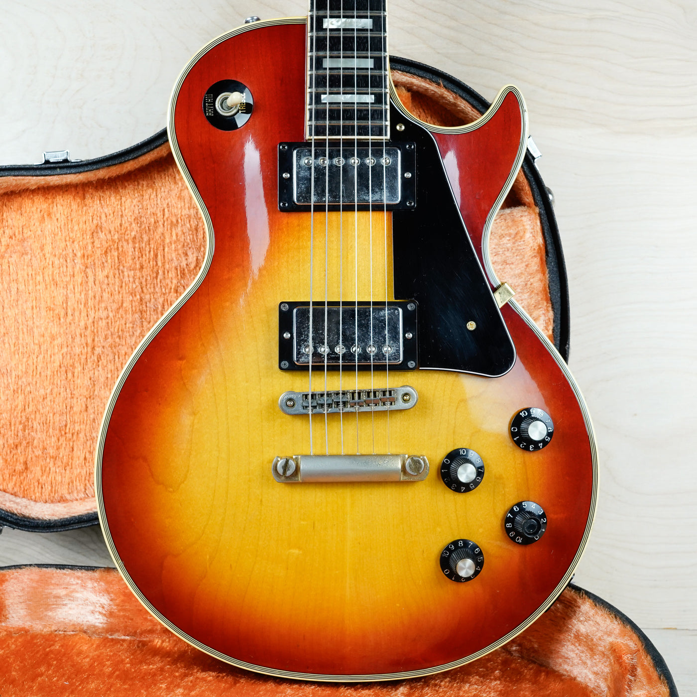 Greco EG-1000 MIJ 1977 Red Sunburst Maxon U-3000 Pickups Vintage Made in Japan LPC w/ Hard Case