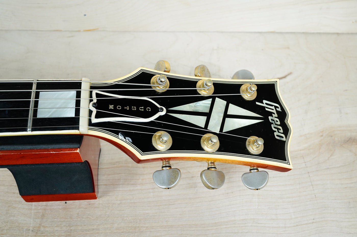 Greco EG-1000 MIJ 1977 Red Sunburst Maxon U-3000 Pickups Vintage Made in Japan LPC w/ Hard Case
