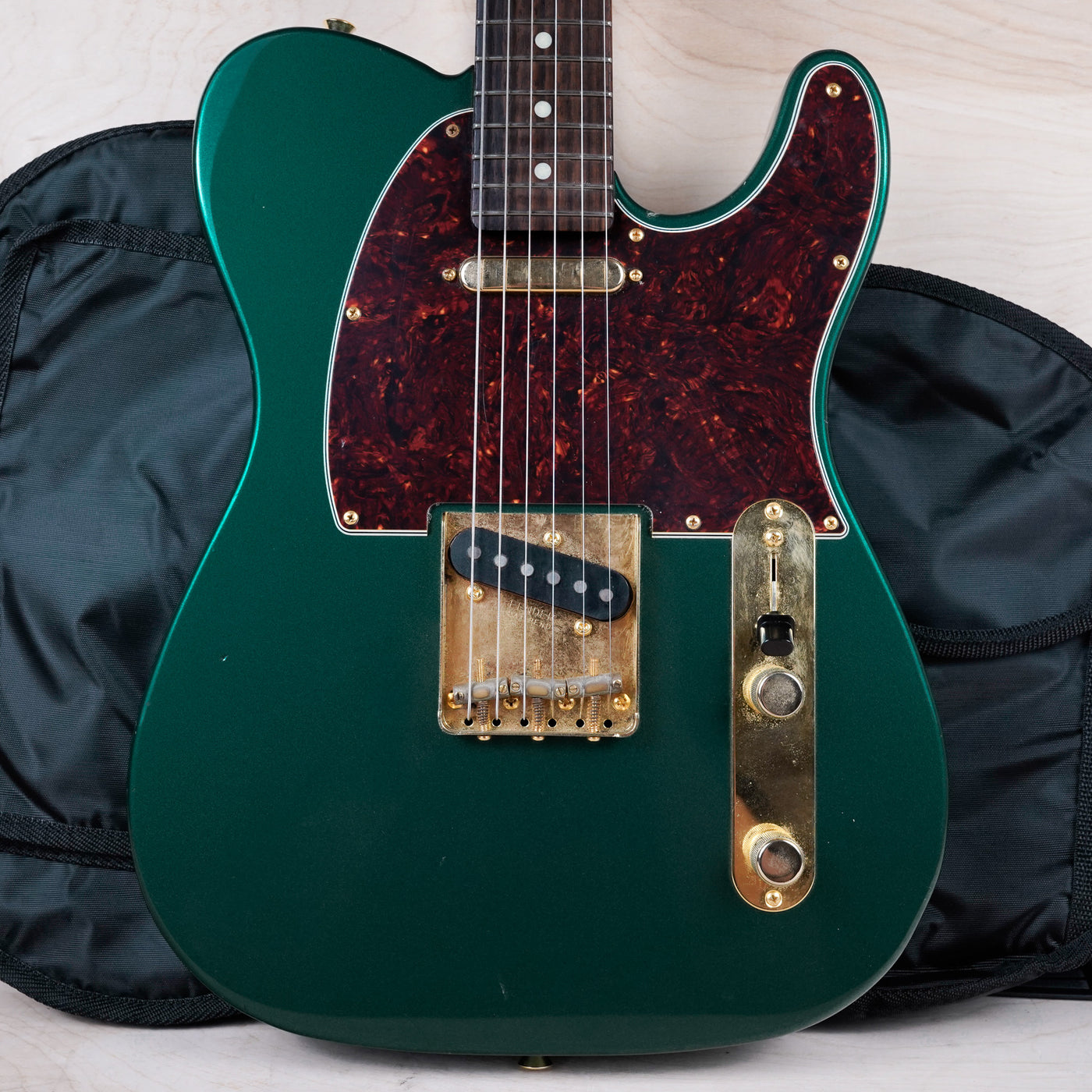 Fender FSR 75th Anniversary Hybrid II Telecaster MIJ 2021 Sherwood Green Metallic Japan w/ Bag