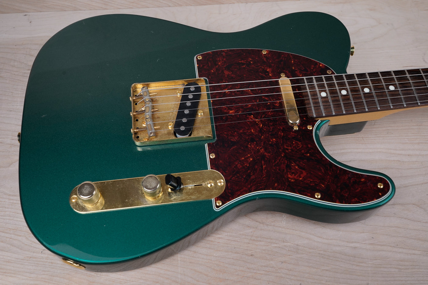 Fender FSR 75th Anniversary Hybrid II Telecaster MIJ 2021 Sherwood Green Metallic Japan w/ Bag