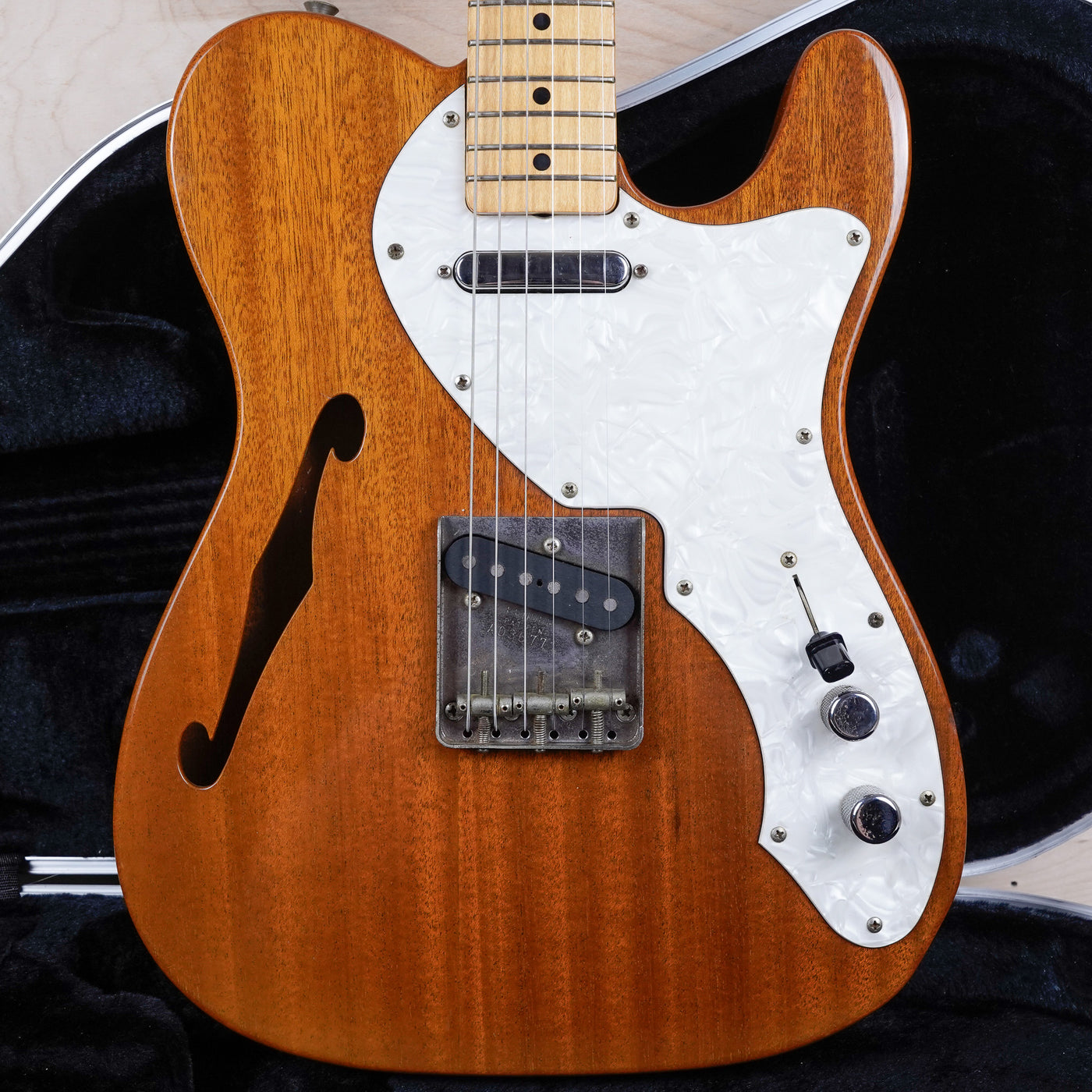 Fender TN70-EX Telecaster Thinline MIJ 1985 Natural Early 1970 Japan Vintage Reissue w/ Hard Case