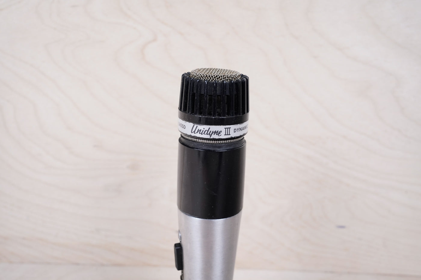 Shure 545SD Unidyne III 1970s Made in USA Silver Vintage Switchable Cardioid Dynamic Microphone