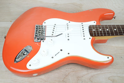 Squier SST JV Stratocaster MIJ 1983 Fiesta Red Vintage Fender Japan Fujigen w/ Bag