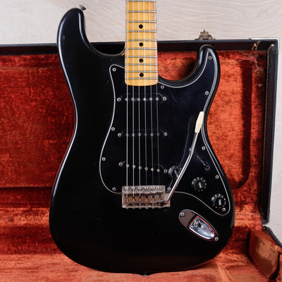 Fender Stratocaster 1977 Black Vintage USA w/ OHSC