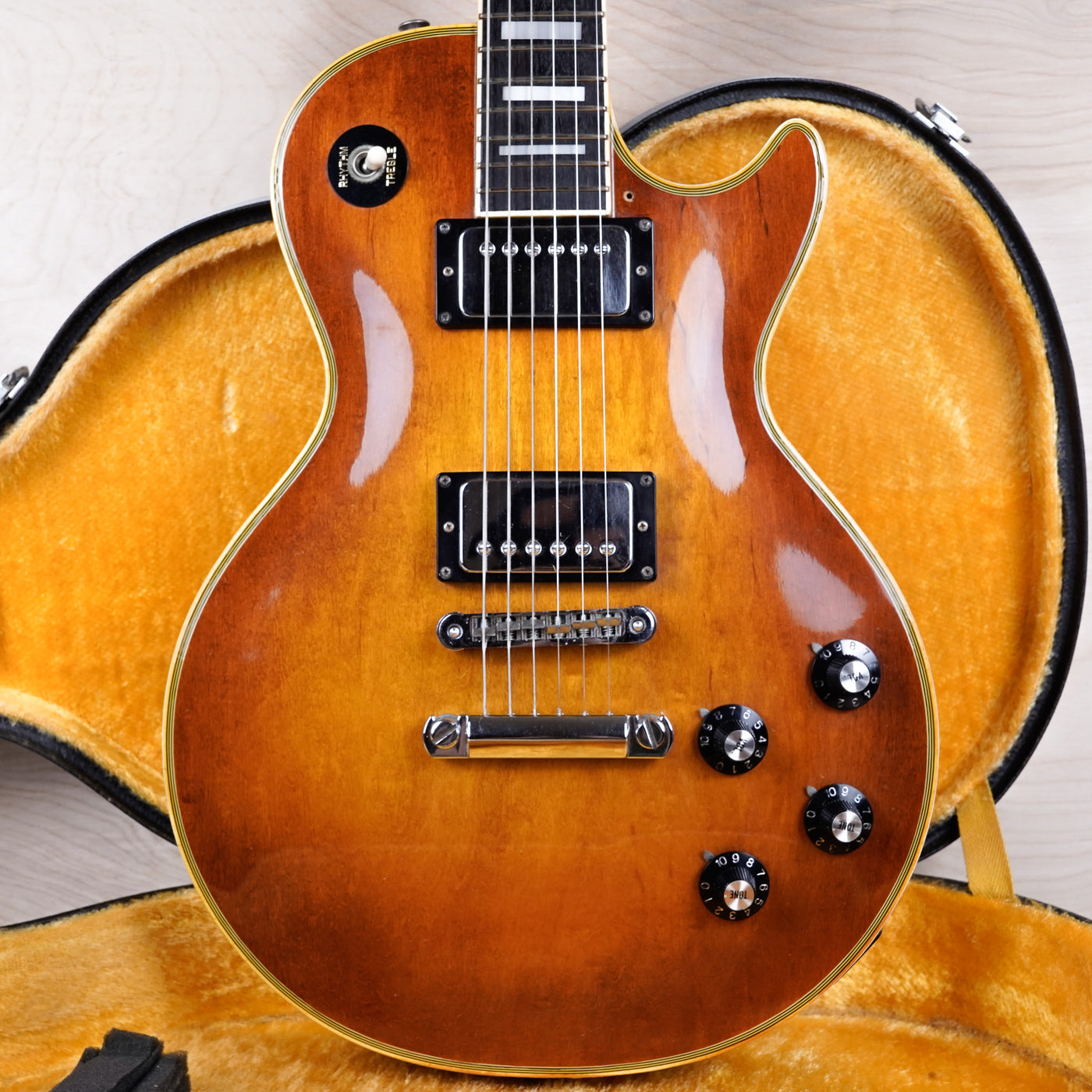 Aria Pro II LC-600 MIJ 1979 Violin Finish Vintage Made in Japan Matsumoku LP Custom Type w/ Hard Case