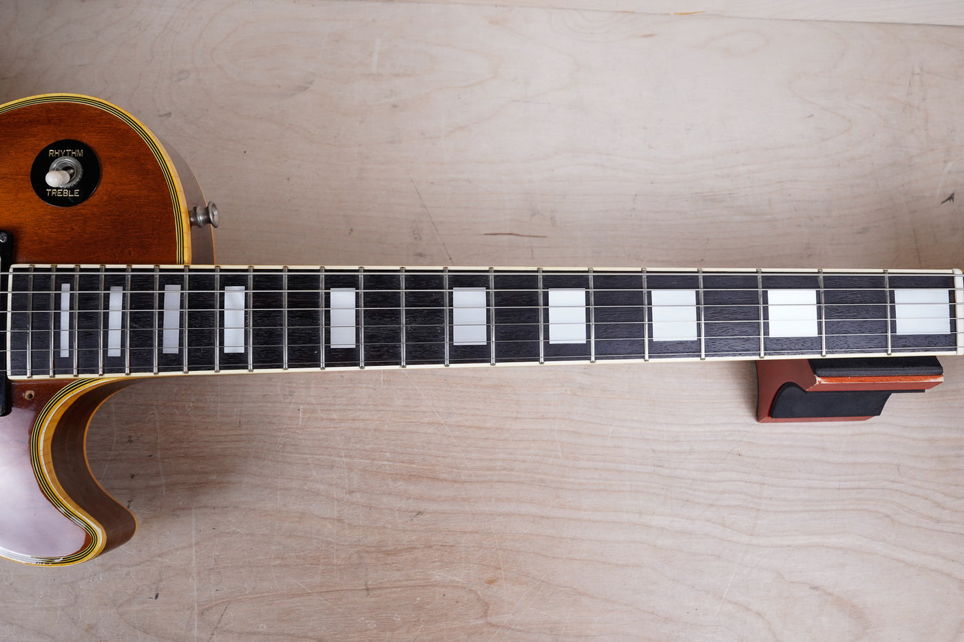 Aria Pro II LC-600 MIJ 1979 Violin Finish Vintage Made in Japan Matsumoku LP Custom Type w/ Hard Case