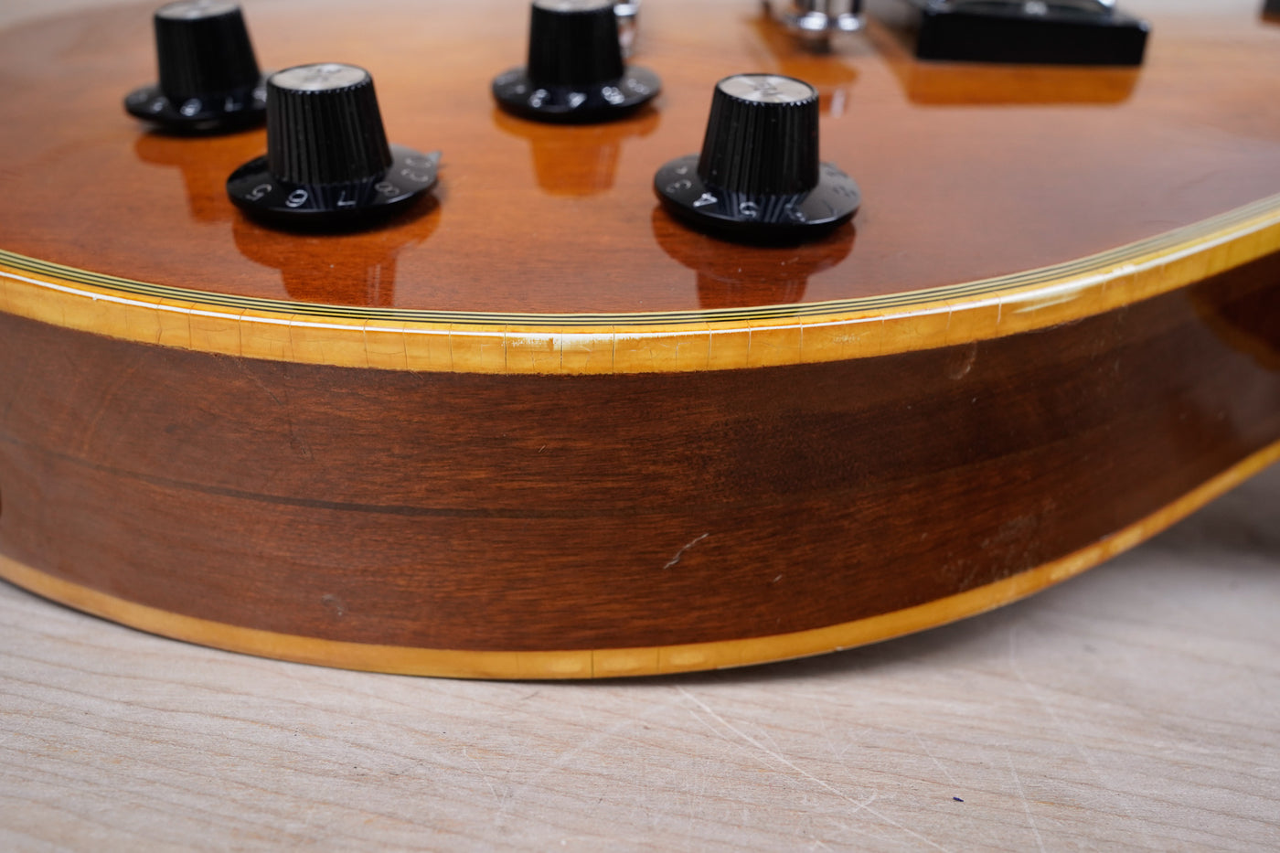 Aria Pro II LC-600 MIJ 1979 Violin Finish Vintage Made in Japan Matsumoku LP Custom Type w/ Hard Case