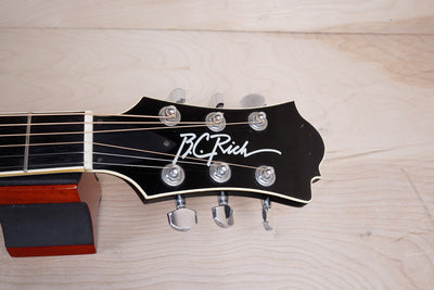 B.C. Rich RAEG2 Acoustic Electric Guitar 1983 Black Made in Japan MIJ w/ Hard Case