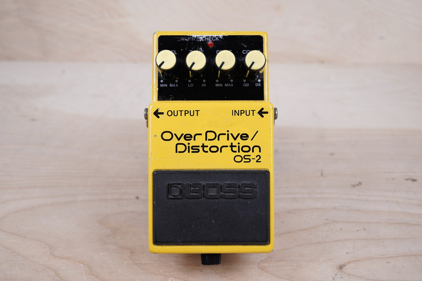 Boss OS-2 OverDrive/Distortion (Silver Label) 1991 Yellow