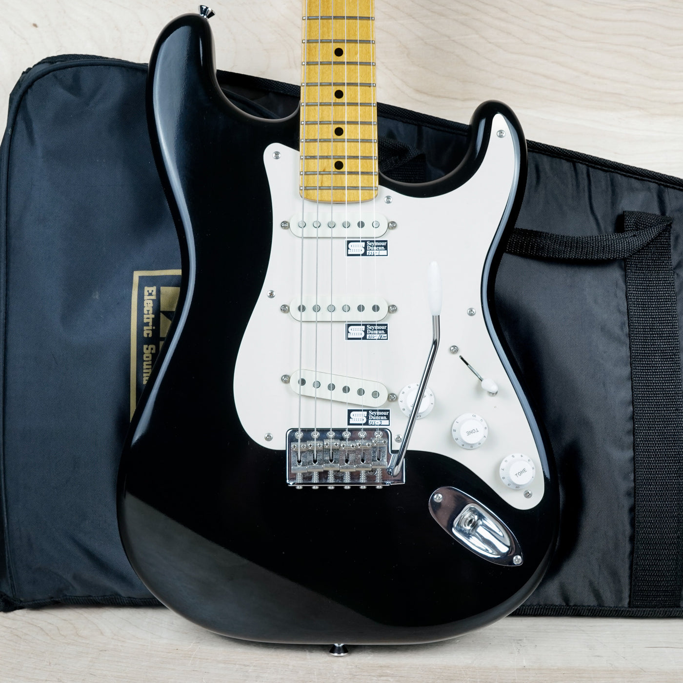 Edwards E-SE-100M/LT MIJ 2013 Black Seymour Duncan Pickups Lacquer Touch Finish ESP Japan w/ Bag