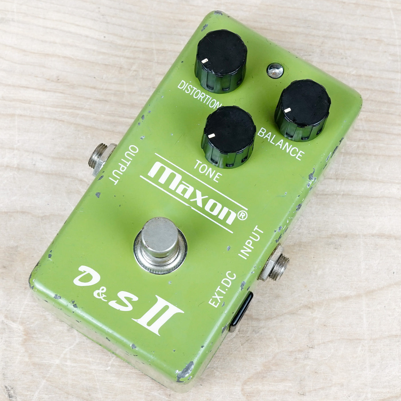 Maxon D&S II 1970s Light Green Distortion and Sustainer Vintage Made in Japan MIJ