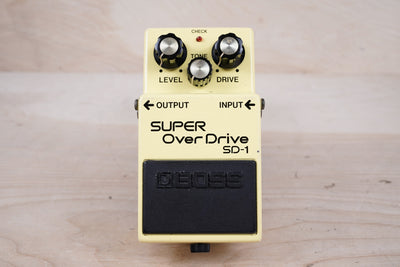 Boss SD-1 Super OverDrive (Black Label) 1986 Yellow MIJ