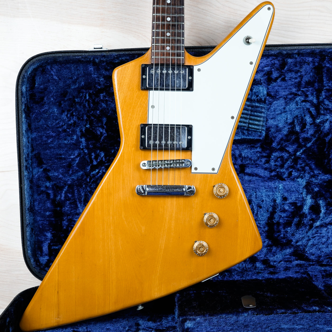 Greco EX800 MIJ Vintage 1976 Natural Maxon U-2000 Pickups Fujigen Destroyer w/ Hard Case