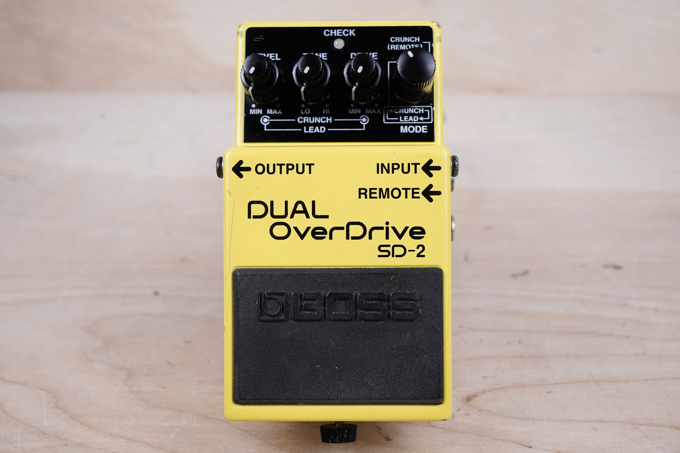 Boss SD-2 Dual OverDrive (Silver Label) Yellow 1995 MIT