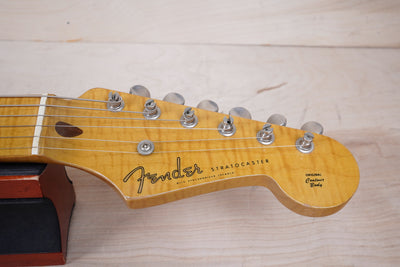 Fender 40th Anniversary ST54-70AS Stratocaster Reissue MIJ 1994 Black Japan w/ Foto Flame Neck w/ Bag