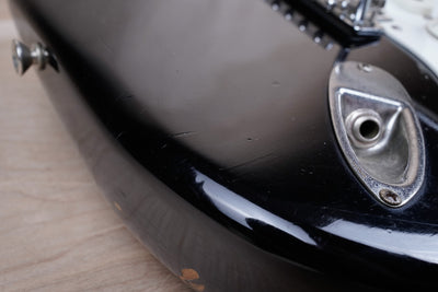 Fender 40th Anniversary ST54-70AS Stratocaster Reissue MIJ 1994 Black Japan w/ Foto Flame Neck w/ Bag